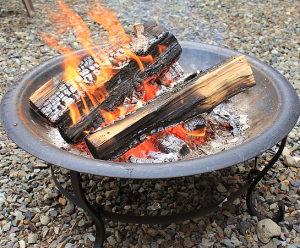 backyard campfire