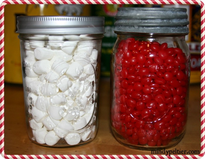 Help Yourself Hospitality - at your drink station jars of mini marshmellows and cinnamon red hots add a great touch to drinks and decor @MindyJPeltier