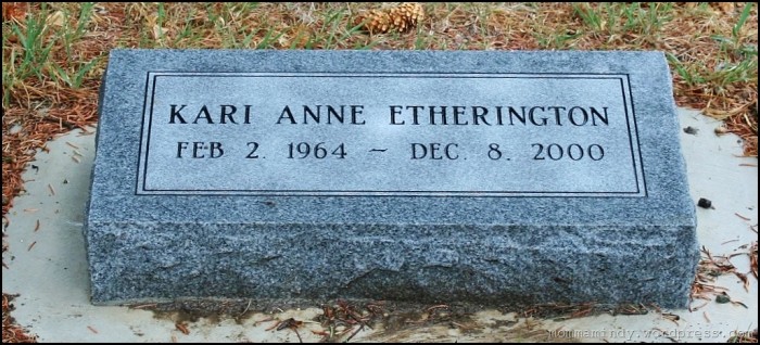 Kari's grave