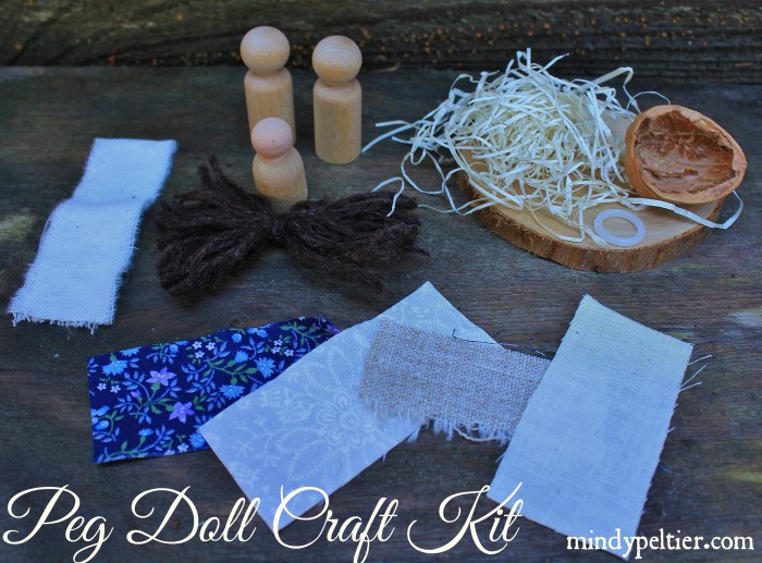 Peg Doll Nativity Craft Kit @MindyJPeltier 